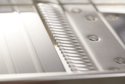 L'Héritage professional stainless steel French mandoline slicer with adjustable blades. Gaufrette blade for specific potatoe chips. 